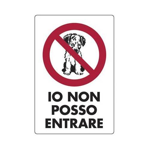 10,0 x TARGA SEGNALETICA IO NON POSSO...