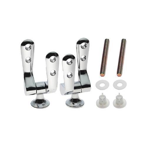 CERNIERE FISSE CROMATE FISSAGGIO CON...