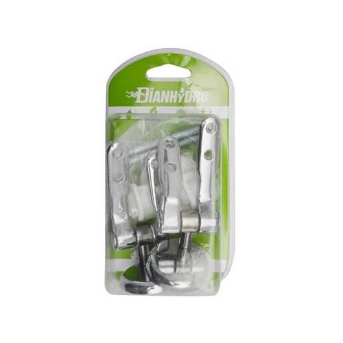 PAIRE DE SUPPORTS CHROMÉS POUR SIÈGES...