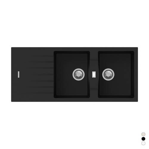 ÉVIER SYNTHÉTIQUE À ENCASTRER 2...