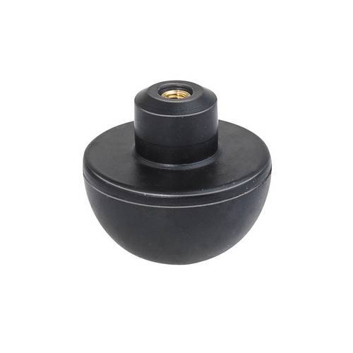 MINISFERA IN GOMMA NERA NR C/FIL.  M4...