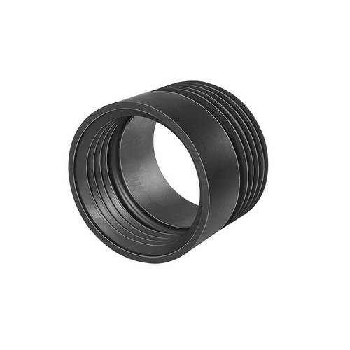 RALLONGE WC DROITE EN CAOUTCHOUC NOIR...