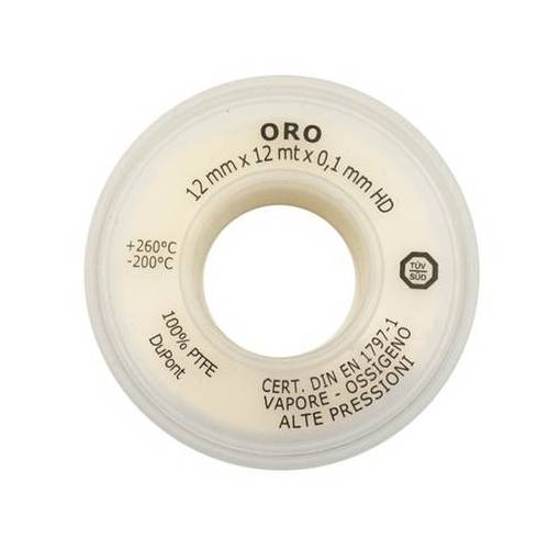 NASTRO PTFE TEFLON ORO 12MM x 12MT x...