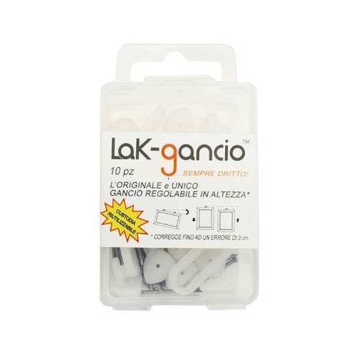 10 PZ LAK-GANCIO CON REGOLAZIONE IN...