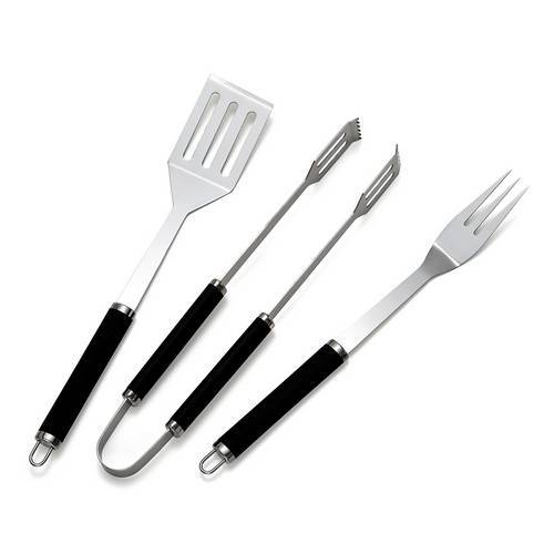 BBQ TOOL SET BASIC SPATOLA FORCHETTA...