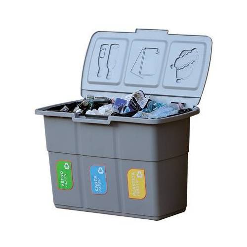 POUBELLE POUR TRI SÉLECTIF 3...