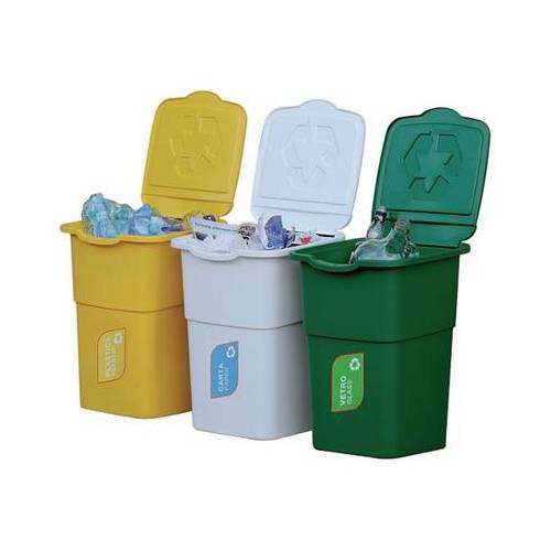 POUBELLE DE TRI SÉLECTIF, LOT DE 3...