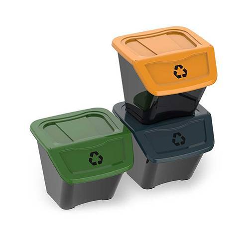 SET DE 3 POUBELLES ECOBIN POUR LE TRI...