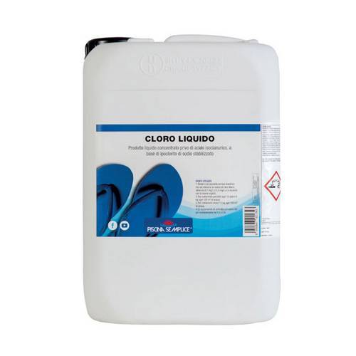 CLORO LIQUIDO PER PISCINE Misura: 12 Kg