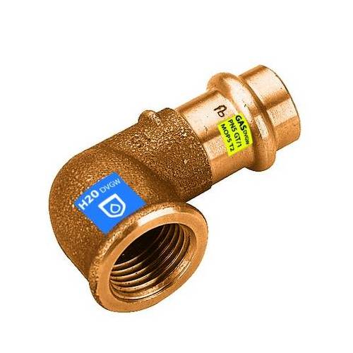 GOMITO 90° IN BRONZO A PRESSARE F X...