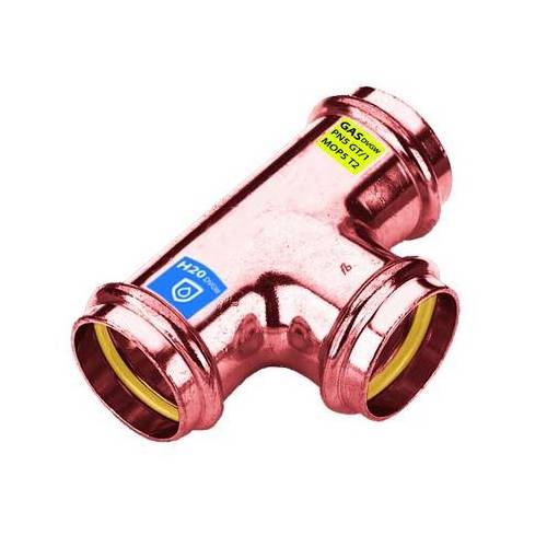 T IN RAME A PRESSARE FFF ACQUA/GAS...