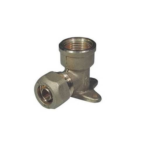 COUDE À 90° FEMELLE AVEC BRIDE POUR...