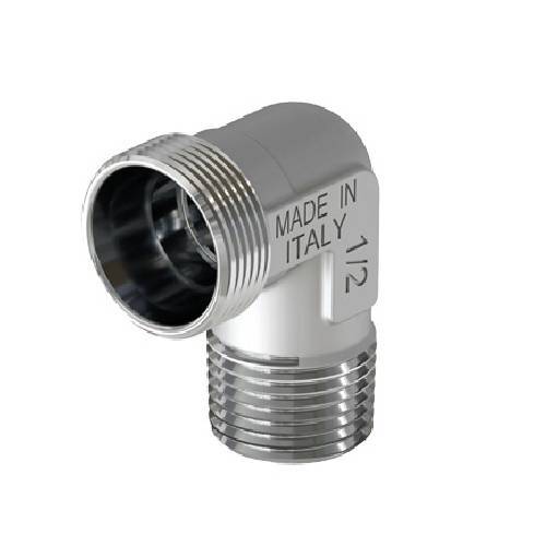 RACCORDO CURVO MASCHIO CROMATO...