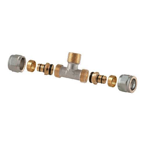 RACCORD EN T MÂLE À COMPRESSION POUR...