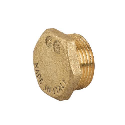 BOUCHON MÂLE AVEC HEXAGONE EN LAITON...