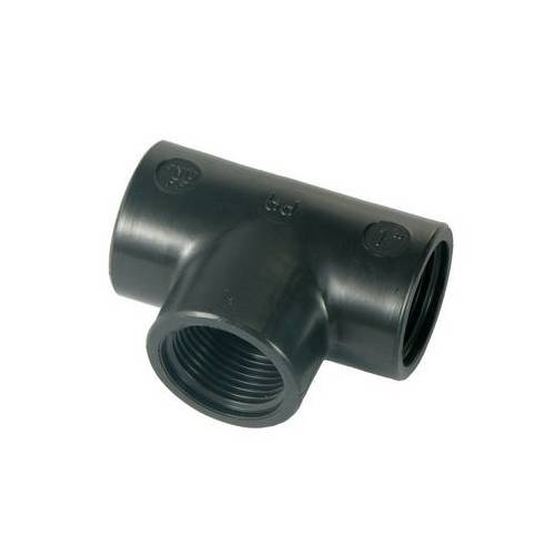 TI A 90° IN PP NERO Misura: 1"