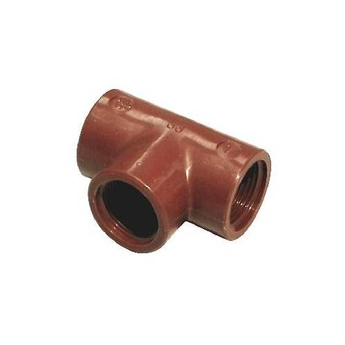 TI A 90° IN PP MARRONE Misura: 1"