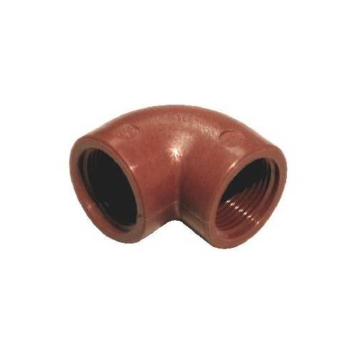 GOMITO A 90° IN PP MARRONE Misura: 3/4"