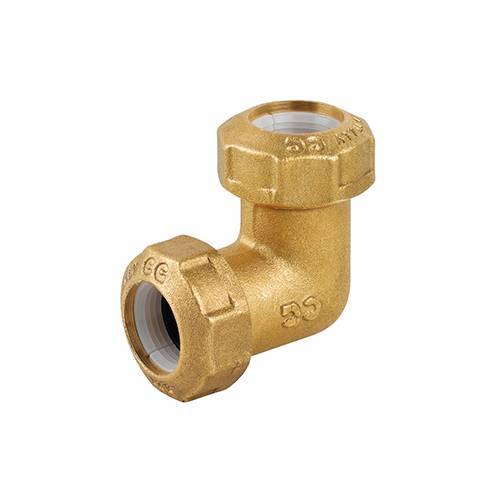 COUDE DOUBLE EN LAITON POUR TUYAU PE...