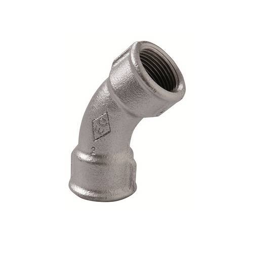 CURVA LUNGA FF 45° ZINCATA Misura: 3/4