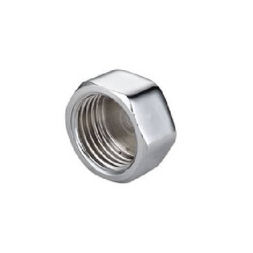 10 x TAPPO FEMMINA IN OTTONE CROMO...