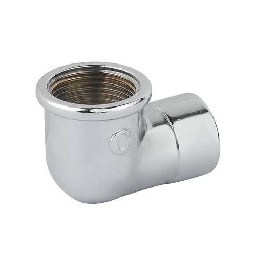 10 x GOMITO RIDOTTO FF OTTONE CROMO...