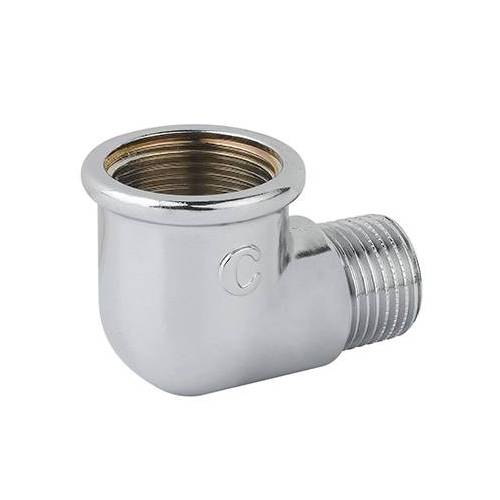 5 x GOMITO RIDOTTO FM OTTONE CROMO...