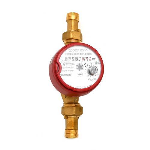 CONTATORE PER ACQUA CALDA 90°...