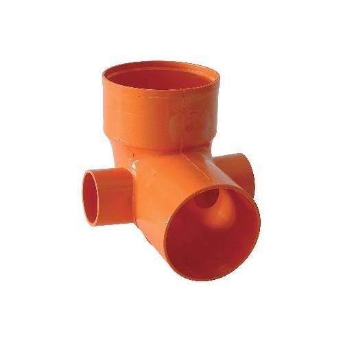 CURVA WC 2 ATTACCHI IN PVC ARANCIO...