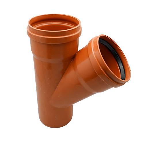 DÉRIVATION  45° RAL 8023 Dimensions :...