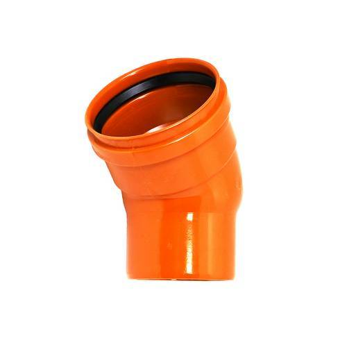 CURVA RIDOTTA  RAL 8023 Misura: 45°...