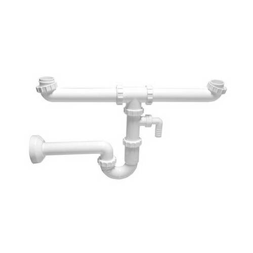 SIPHON POUR ÉVIERS À 2 VOIES AVEC...