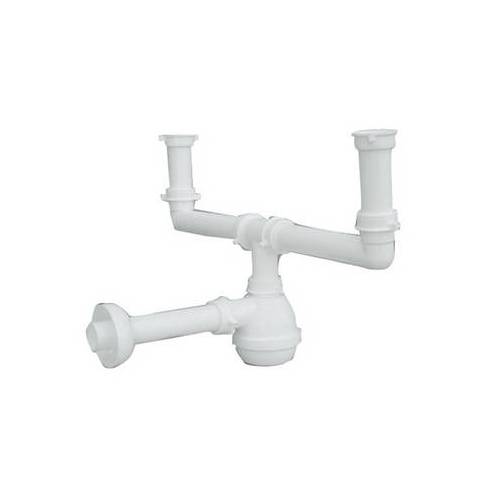 SIFONE TIPO "M" PER LAVELLI INOX A 2...