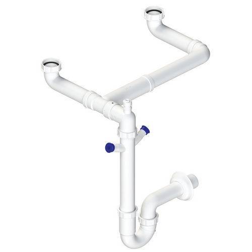 SIPHON AUTONETTOYANT À 2 VOIES ET 2...