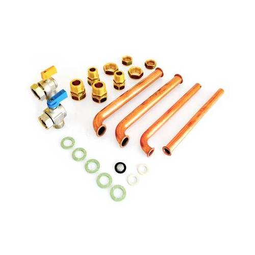 KIT RACCORDI 2 RUBINETTI  (GAS e FREDDA)