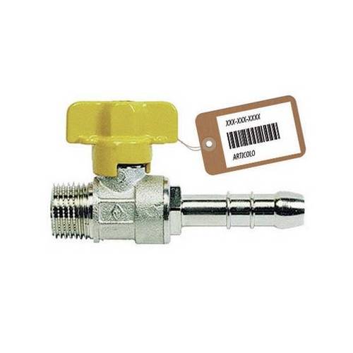 RUBINETTO A SFERA GAS CON PORTAGOMMA...