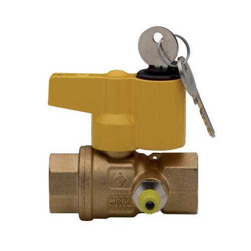 ROBINET À BILLE POUR GAZ AVEC POINT...