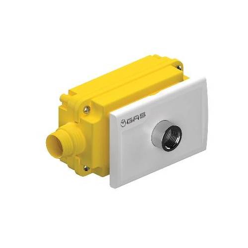 KIT RACC. GAS 90° + PLACCA BIANCA...