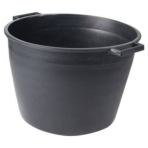 BAC À DÉBRIS ROND EN PP NOIR LT.40...