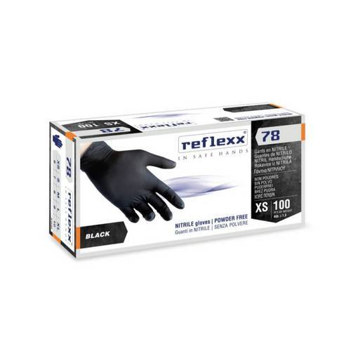 100 GANTS EN NITRILE NOIR SANS POUDRE...
