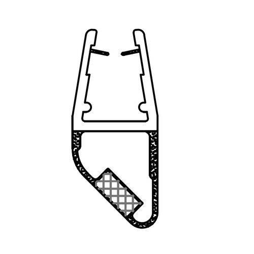 PROFILÉ MAGNÉTIQUE À 45° EN PVC POUR...