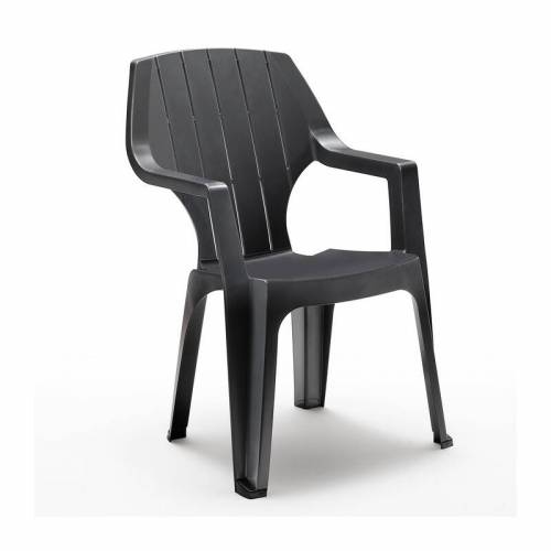 POLTRONA RESINA ALTA ANTRACITE