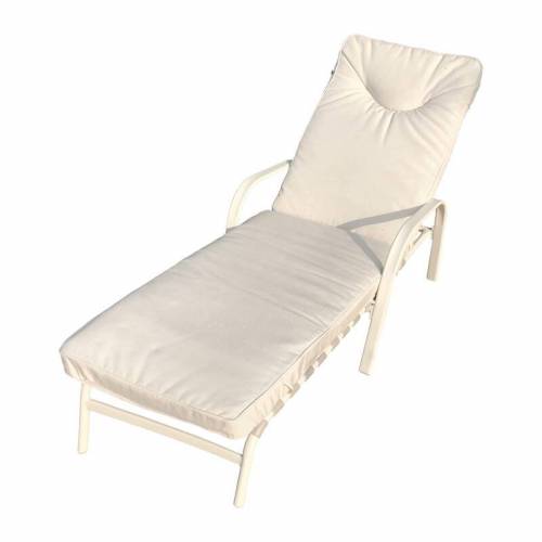 2 x LETTINO GIOVE LOUNGER CREMA OPACO