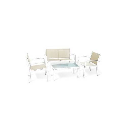 C SET 4 PZ SALOTTO SANTIAGO ACCIAIO...