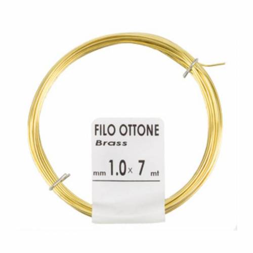 20 x MATASSINA FILO OTTONE D 1,0 MM...