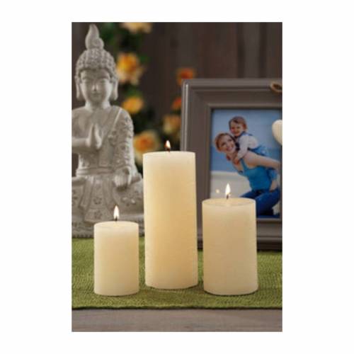 6 x CANDELA AVORIO D 6XH15 CM