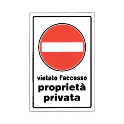 10,0 x TARGA SEGNALETICA DIVIETO...