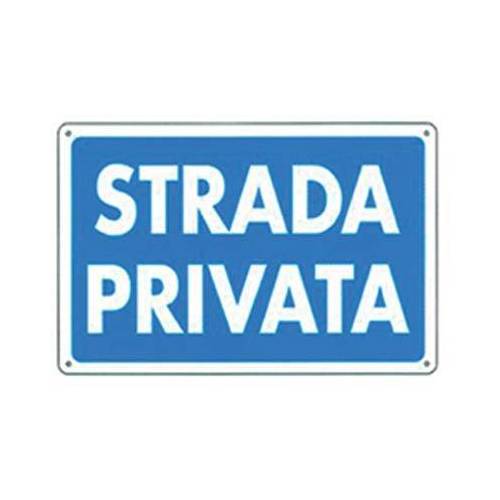10,0 x TARGA SEGNALETICA STRADA PRIVATA