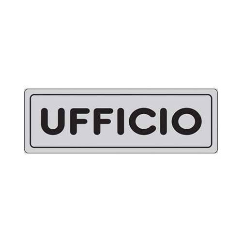 10,0 x TARGA SEGNALETICA ADESIVA UFFICIO