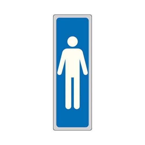 10,0 x TARGA SEGNALETICA ADESIVA UOMINI